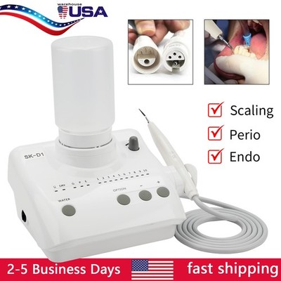 Dental Ultrasonic Piezo Scaler + Handpiece 2*Bottles Fit DTE SATELEC Cavitron D1