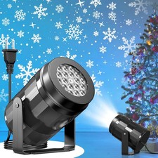 Snowflake Christmas Projector Light 110V Plug-in Indoor LED Free Shipping