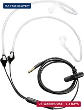 Anti Radiation Air Tube Stereo Ear Headphones In Ear Noise Cancelling Earbuds