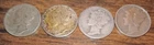 FOUR SILVER MERCURY DIMES -   1.49  SHIPPING.     Priced below melt value
