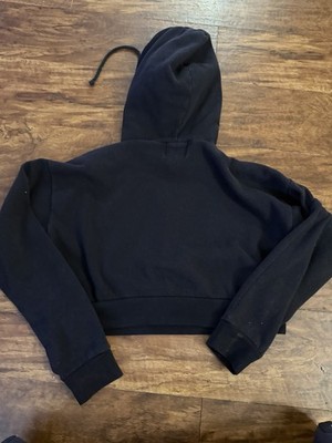 Vintage y2k Stussy girls cropped Black hoodie car Sz XS | eBay