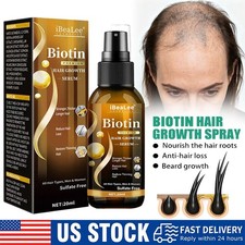 Biotin Hair Growth Spray Anti Hair Loss Fast Regrowth Scalp Treatment Serum-2025