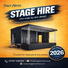 Trailer Stage 7m X 6m Festivals, Events, Hire