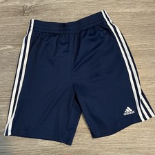 Boys Adidas shorts navy blue size L comfort 14/16 26 inch waist