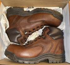 Size 10.5 W NEW Timberland Pro Series Titan 6" Safety Toe Work Boot Brown 50508