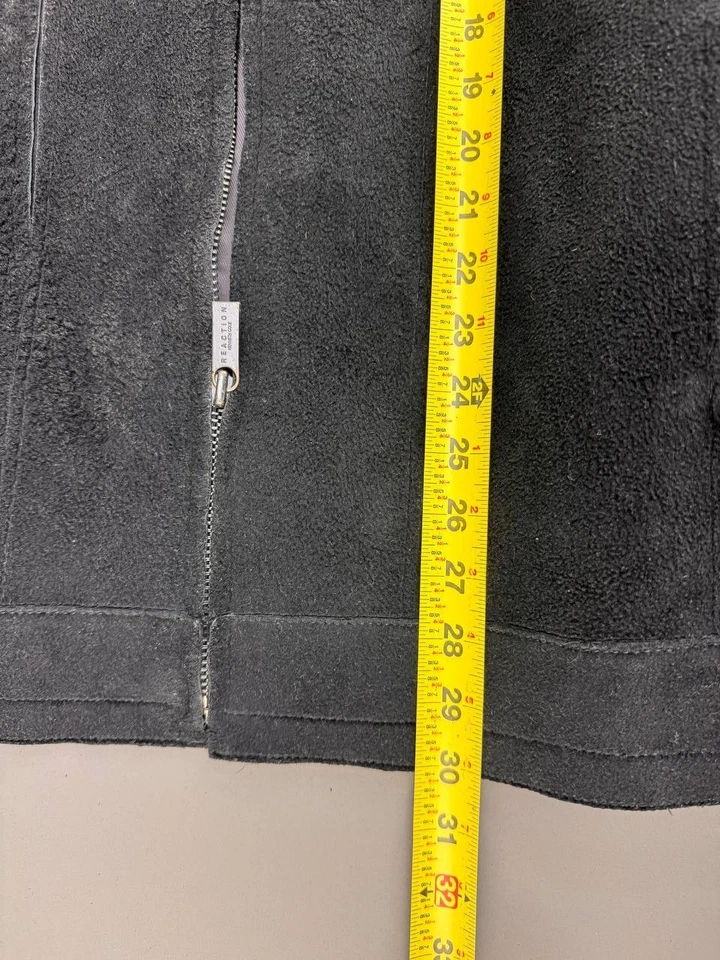 Kenneth Cole Reaction Mens Black Full Zip Suede Jacket Size 3XB - Image 4 of 4