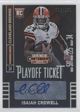 2014 Contenders Playoff Ticket /199 Isaiah Crowell (Ball in Right Arm) Auto 0c2