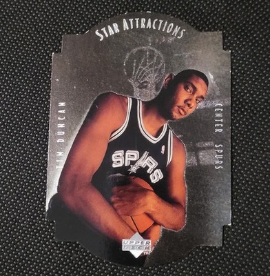 1997-98 Upper Deck Collector's Choice - Star Attractions Tim Duncan #SA11 (RC)