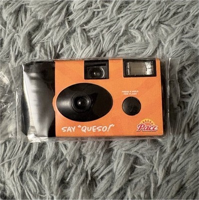 Pace Queso Party Bowls Single Use Film Camera Orange Built-in Flash