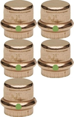 Viega 77712 Copper Cap Pipe & Hose Fitting 1/2'' Copper Cap Qty 10
