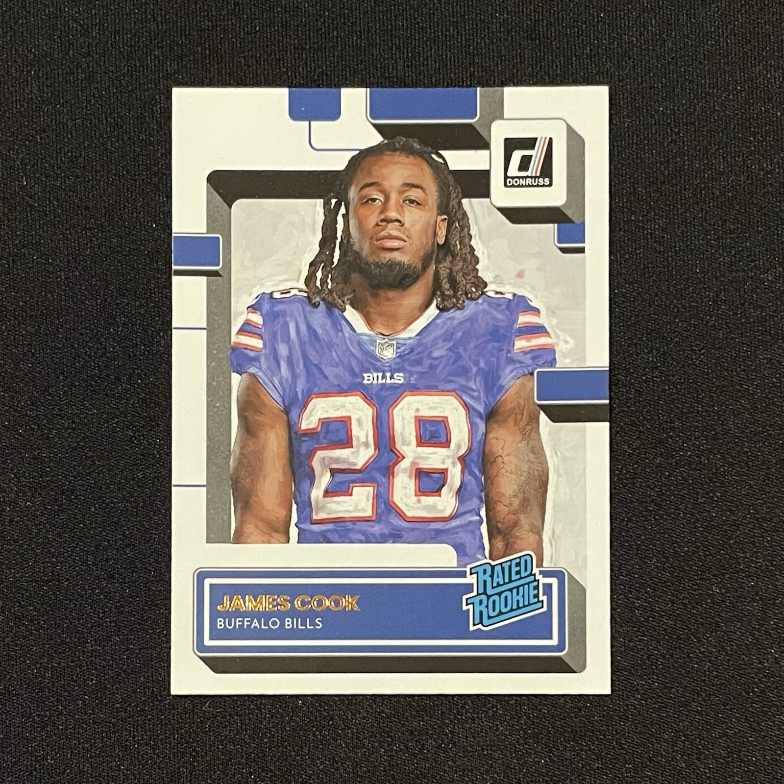2022 Panini Donruss James Cook Rated Rookie Canvas RC #315 Buffalo Bills