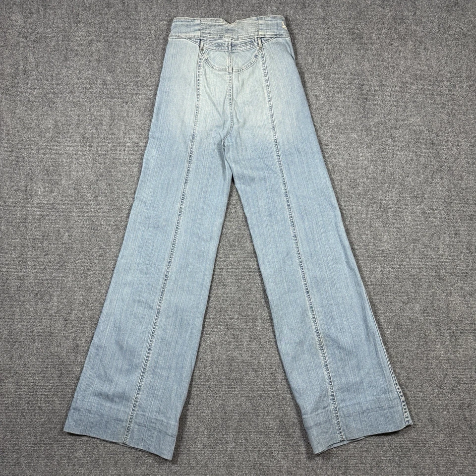 Radcliffe London High Waist Flare Baggy Jeans Womens Size 24 Light Wash 0209 - Image 2 of 4