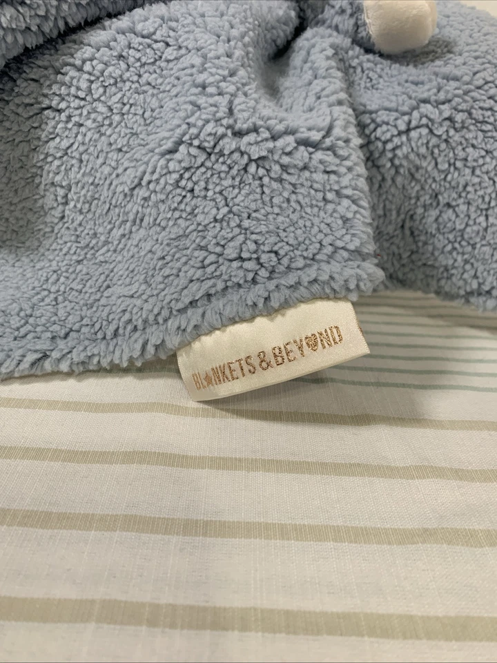 毛毯 & 超越蓝色小狗 Lovey 安全毯 14 英寸 x 14 英寸夏尔巴柔软 — 第 2/4 张图片