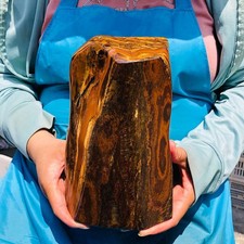 5.34LB Large Natural Tiger's-Eye Rough Raw Stone Rock Specimen Madagascar Heals