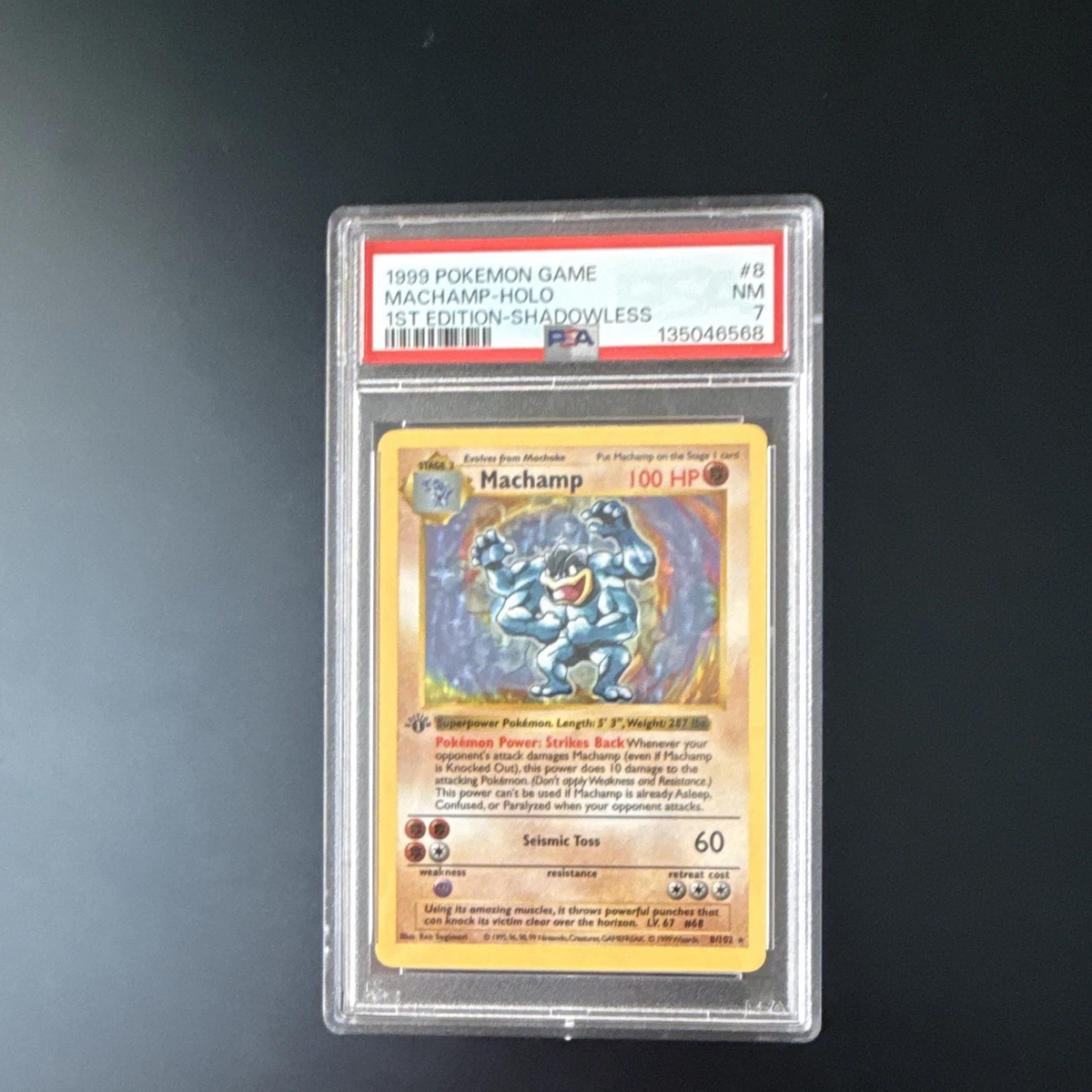 Machamp Pokémon TCG Shadowless Individual Collectible Card Game