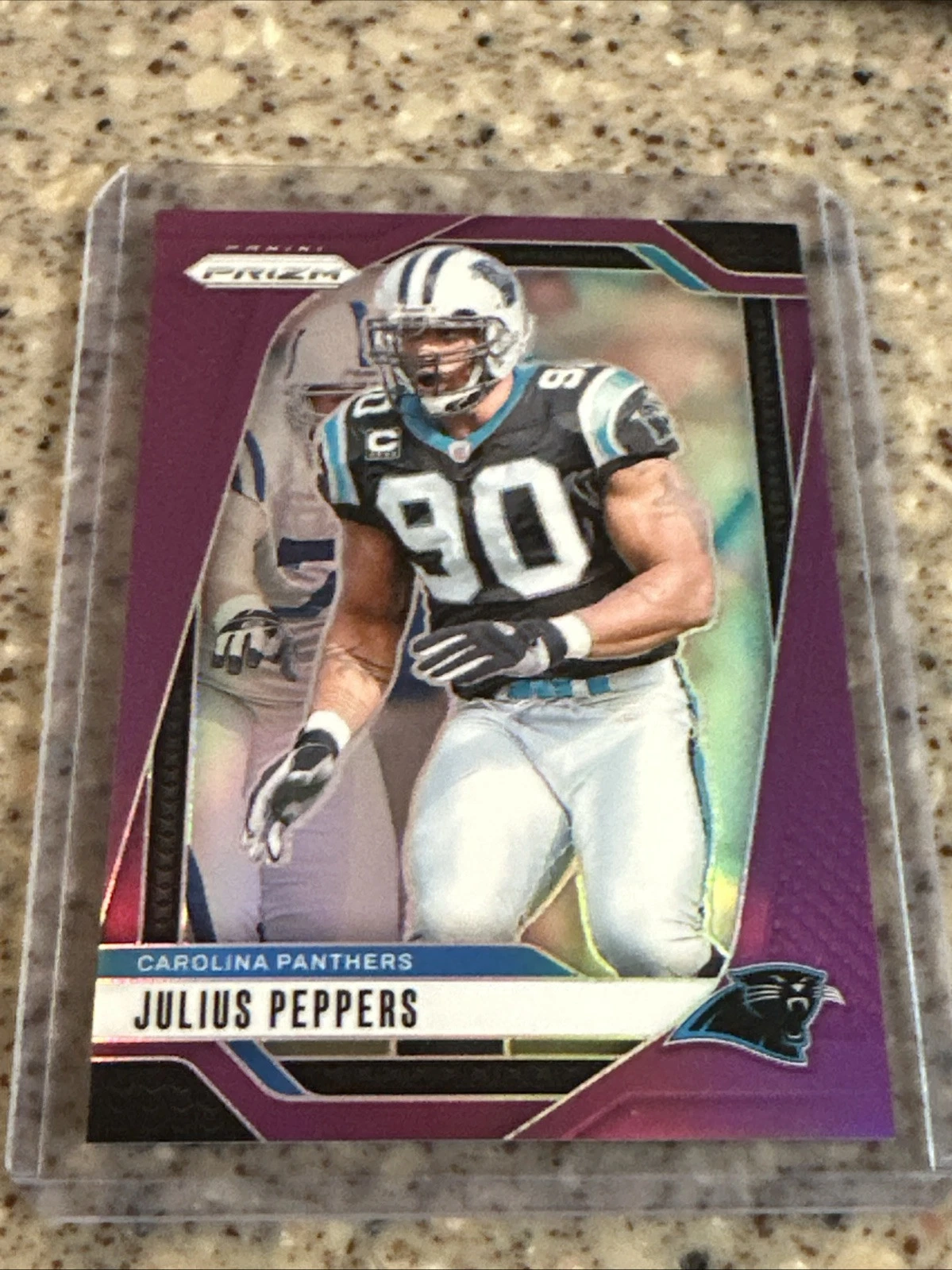 Julius Peppers 2024 Prizm #43 Purple Prizm 053/125-Carolina Panthers-Football