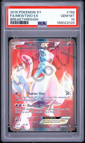 Mewtwo-EX graded PSA 10 for sale on eBay