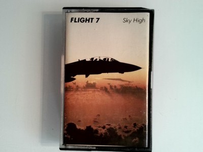 Flight 7   Sky High Kassette 1990 Weiße Tape Synthpop Rock Rose-Riddim