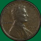 1917 Lincoln Wheat Cent Almost Uncirculated AU Coin #39972