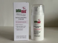 Sebamed Sensitive Skin Moisturizing Cream With Pump 100ml Vitamin  E, pH 5.5