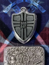 Christ Jesus Dog Tag Necklace Roman 8:37 Shields Of Strength Religious NEW Seale