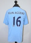 Manchester City England home football shirt 12/13 #16 Kun Aguero Umbro Size 46