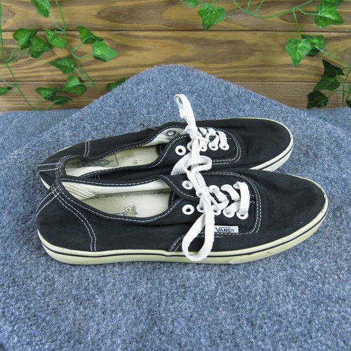 VANS Men's Low Top Sneaker Black Fabric Size 5 Medium Used 2025 - Imagen 3 de 6