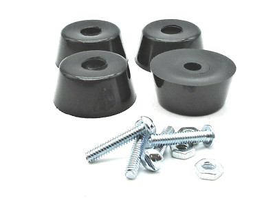 Power Generator Rubber Feet  5/8'' Tall X 1 1/2'' OD  Mounting Hardware  Set of 4