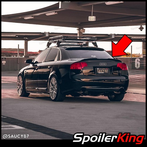 284GC Rear trunk duckbill spoiler w/center cut (Fits: Audi A4 / S4 2006-08 B7) - Picture 5 of 9