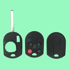 Ford 4 Button High Security Remote Head Key Shell Replacement