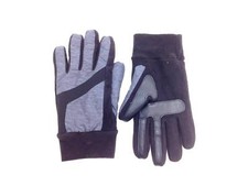  125 Isotoner Men Gloves Gray Nylon Fleece Touchscreen Athletic Winter Size L/Xl