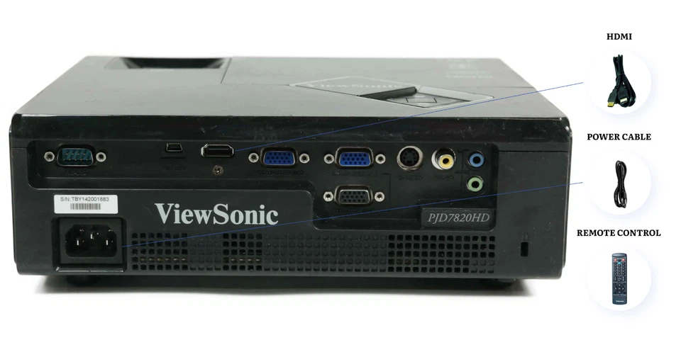 Compact Portable Projector DLP for Outdoor Gatherings 3000 Lumens Long Lamp Life - Image 3 of 4