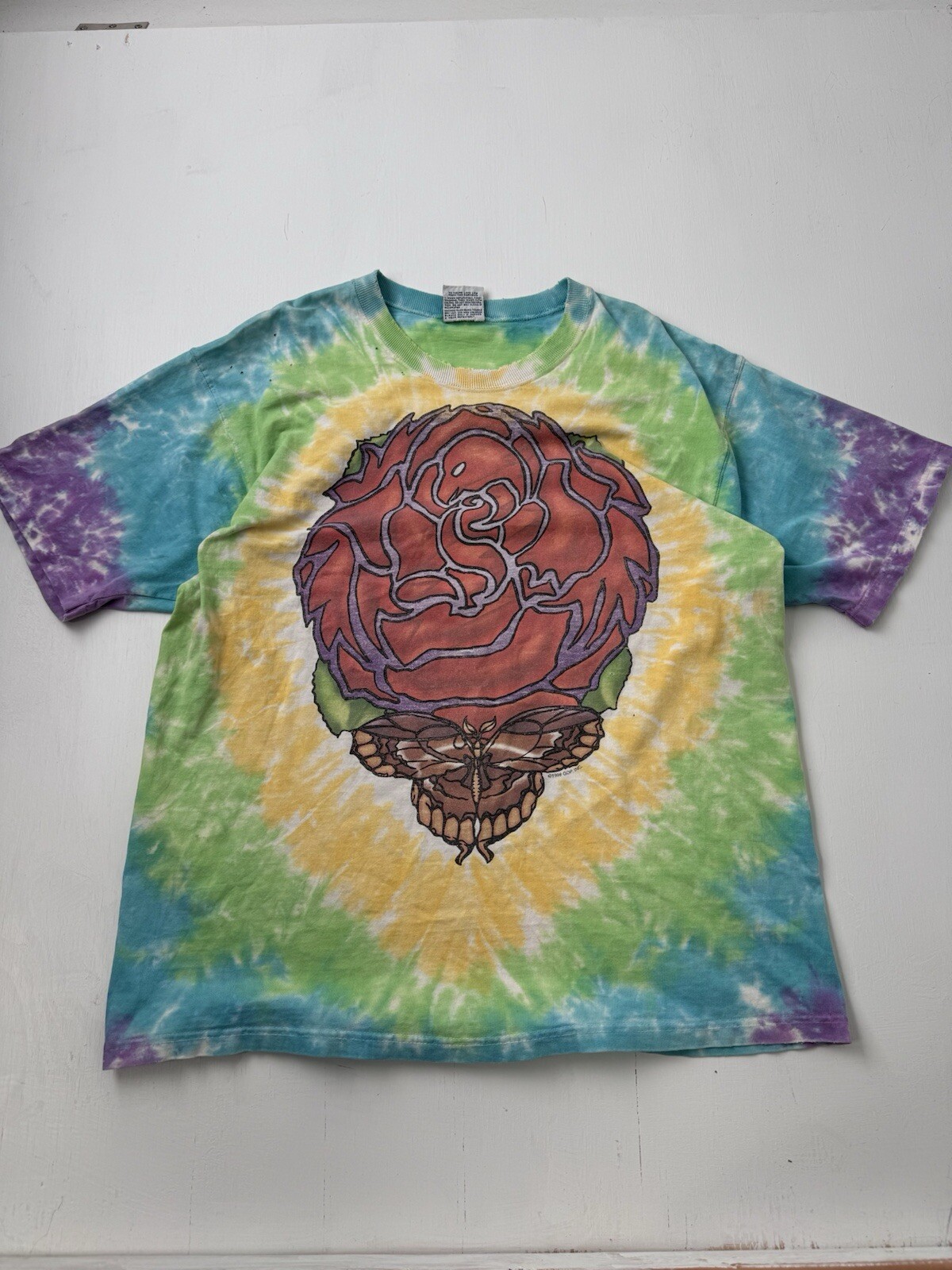 ALTRA Vintage Grateful Dead The Other Ones "Butterfly" 1998 blu liquido grande