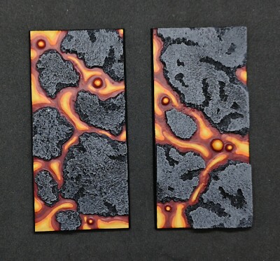 50x100mm Wagen Resin Base Lava für Warhammer KoW (unbemalt