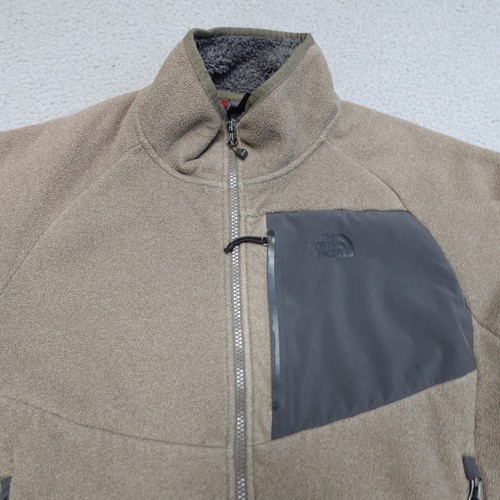 The North Face Chimborazo Fleece Jacket Mens L Beige Tan Sherpa Lined Full Zip - Picture 2 of 11