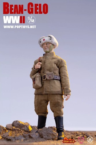 POPTOYS 1/12 Bean-Gelo WWII Soviet Red Army Fisherman Lim Yefu 6" Action Figure - Picture 8 of 8