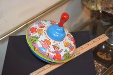Metal Spinning Toy Top Ohio Arts In Vintage Nursery Rhyme