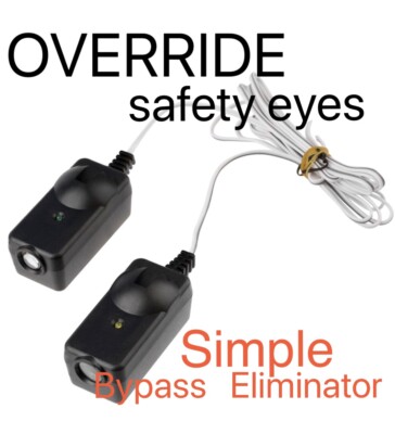 Safety Beam Override Module - Eliminate Garage Door Opener Photo Eye Sensors Permanently