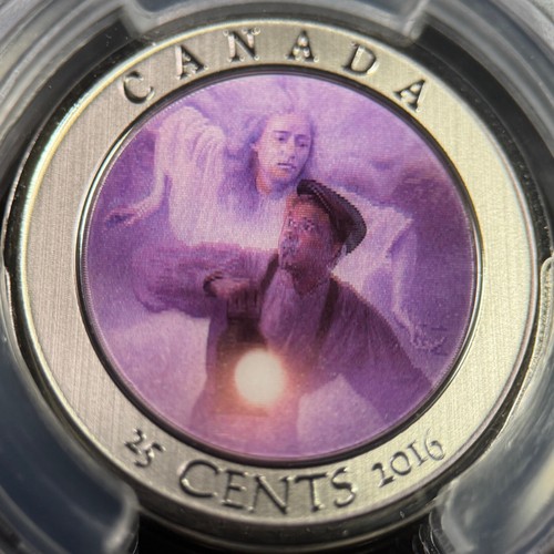 CANADA. 2016, 25 Cents - PCGS SP69 - Top Pop 🥇 Haunted Ghost Bell Island Hag - Picture 3 of 9