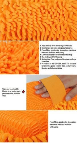 2PCS Microfiber Car Care Plush Soft Wash Sponge Car Cleaning Detailing Home - Picture 4 of 10