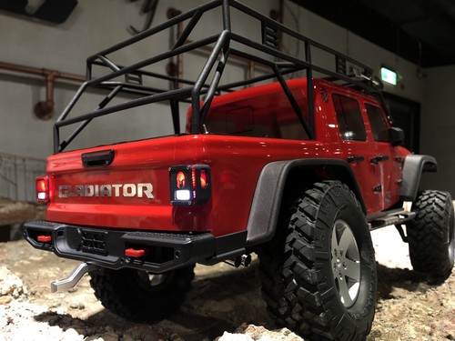 Tail Light Housing w/ Lens and Armor Guards for SCX10 III Jeep JT Gladiator - Picture 11 of 12