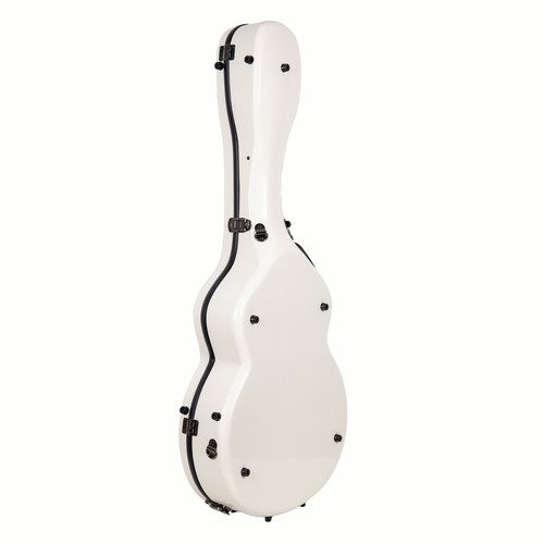 Crossrock Fiberglass Eletric Guitar Case fits Gibson L5, Epiphone Broadway - Picture 9 of 22