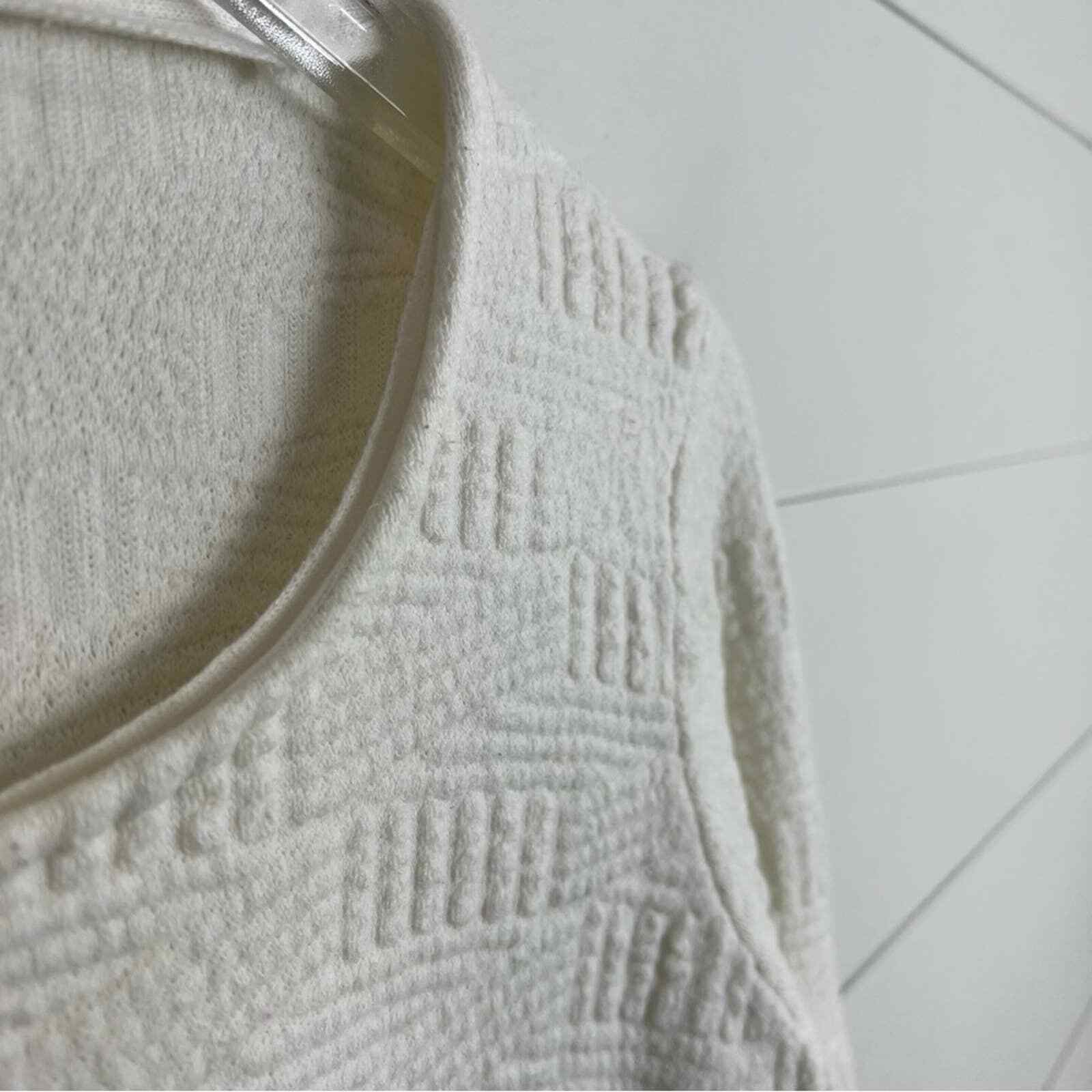 MOTH Medium Matelasse Zipper Pullover - image 3