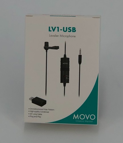 Movo Universal Lavalier Microphone for USB, Laptop, PC, Mac, Smartphone, Camera - 第 2/14 張圖片