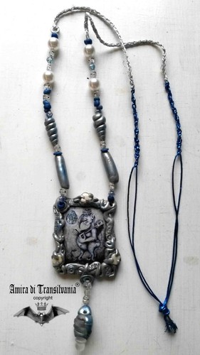 abraxas talismano magico amuleto collana pendente accessori bigiotteria strega - Picture 3 of 24