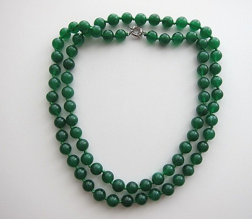 Green Emerald Bead Necklace\s - 36" - 72" Long. - Picture 42 of 44