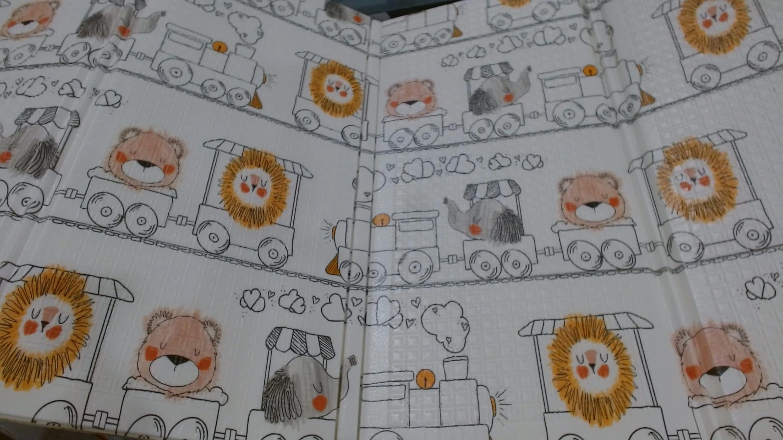 LikeNew_JumpOff Jo Baby Play Mat - Large Folding Foam Play Mat for I_Zoo