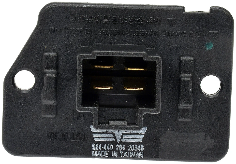 Resistor de motor soprador HVAC Dorman 984-440 serve 05-11 Hyundai Accent - Imagem 2 de 4