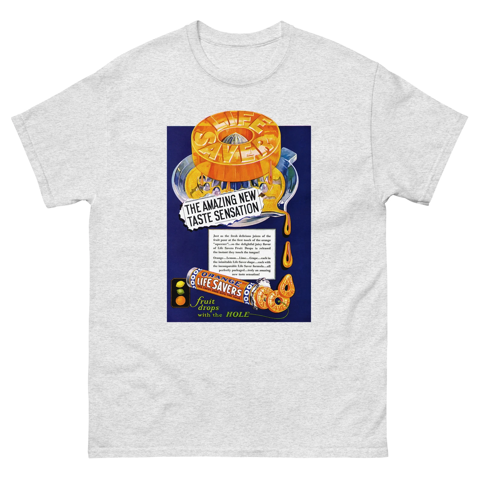 Vintage Advertisement 1930 Life Savers Candy Fruit Drops T-Shirt