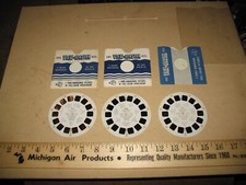 3 VTG VIEW-MASTER REEL LOT DD MOVIE STARS ROY ROGERS GENE AUTRY HOPALONG CASSIDY